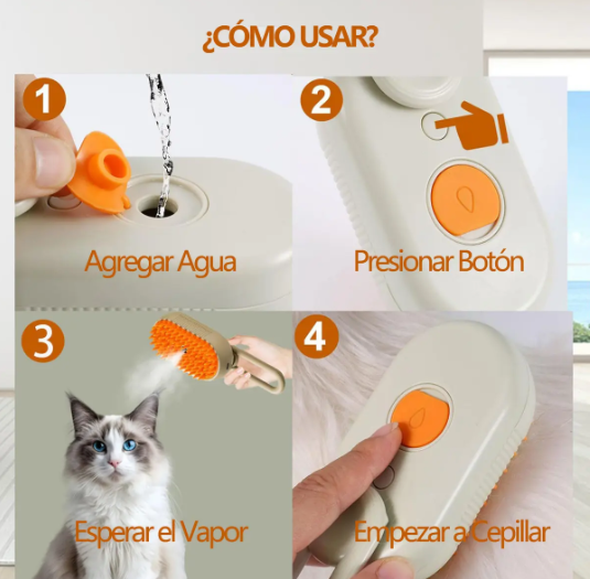 Cepillo de vapor 3 en 1