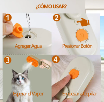 Cepillo de vapor 3 en 1
